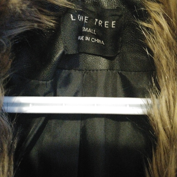 Love Tree Fur Faux Leather Jacket - Picture 4 of 5